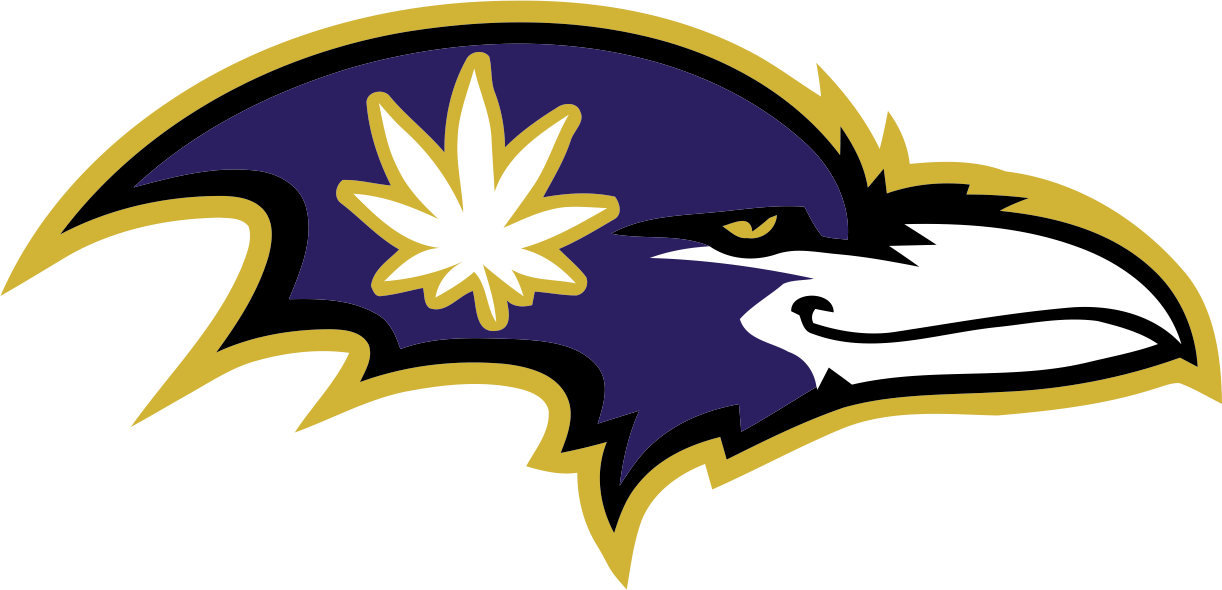 Baltimore Ravens Smoking Weed Logo DIY iron on transfer (heat transfer)